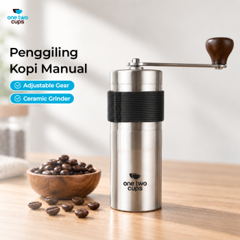 Gambar produk One Two Cups Alat Penggiling Kopi Manual Coffee Grinder Adjustable - ZX-A65