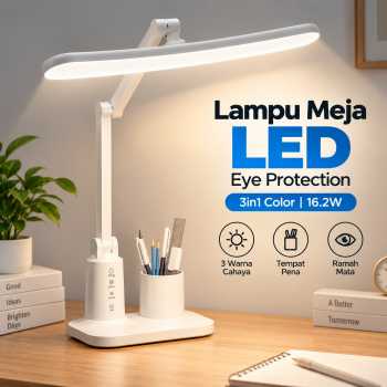 AURO Lampu Meja Belajar LED Eye Protection Tri Color 2400-6000K 16.2W - 1516-35