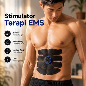 Gambar produk YUERCO Alat Stimulator Terapi EMS Otot Six Pack ABS Abdominal Muscle - AM0086