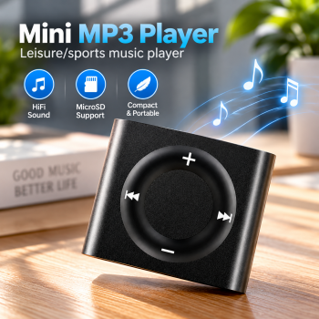 VKTECH Mini MP3 Player Walkman MicroSD HiFi Speaker - VK64