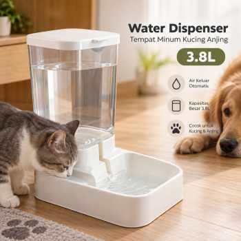 XYNYAN Water Dispenser Tempat Minum Kucing Anjing Otomatis 3.8L - H-38
