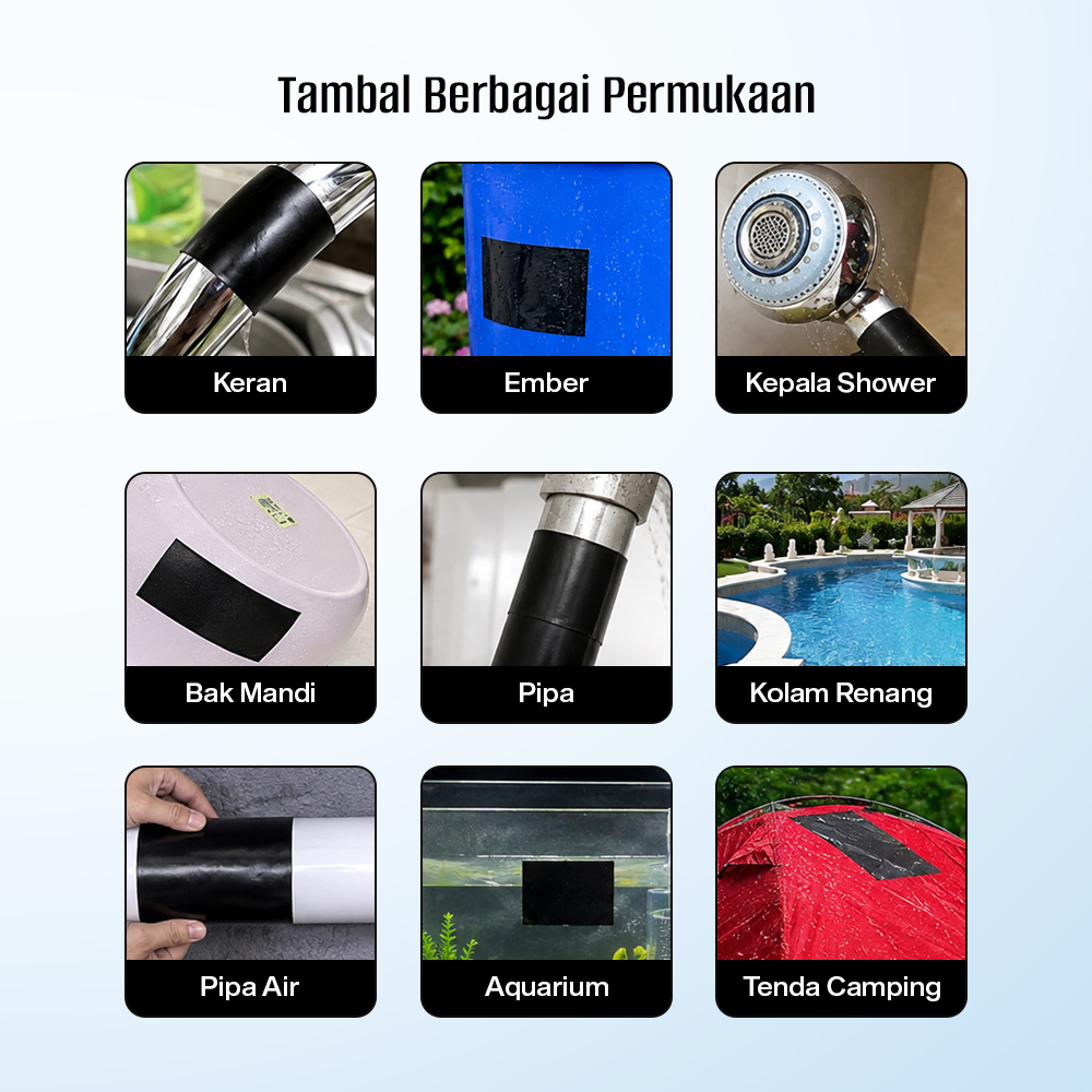 Gambar produk Yijian Lakban Anti Bocor Waterproof Super Strong Leak Repair Tape 20.3x152cm - FL331 - 5