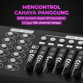 Gambar produk SHEHDS Mixer Lampu Stage Lighting Controller DMX Console DJ 192CH - SHE-DMX512 - 3
