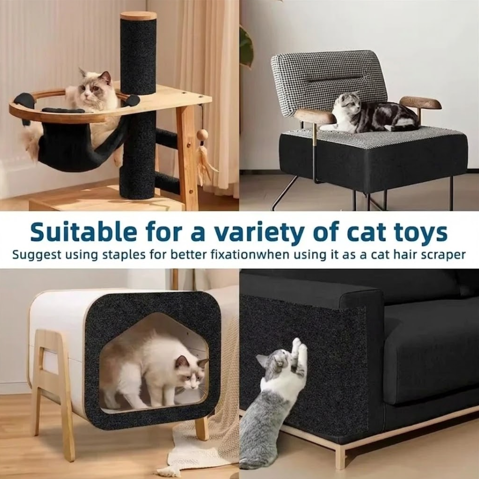 Gambar produk ZOOP Karpet Stiker Multifungsi Garukan Kucing Cat Scratcher 40x300cm - CR001 - 6