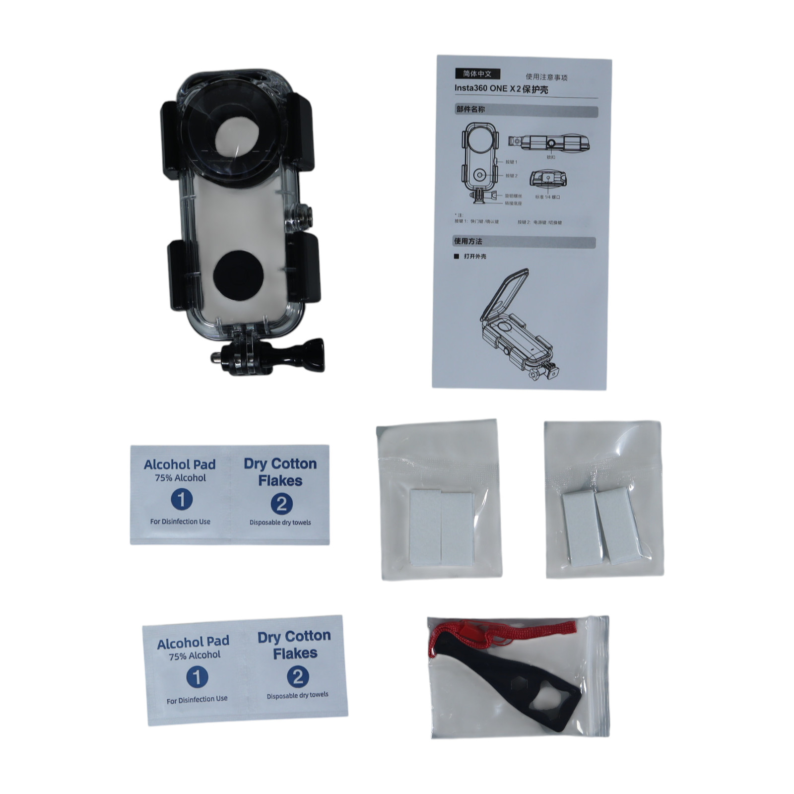 Gambar produk VIGISION Waterproof Case Insta360 One X2 Housing Kamera Anti Air - VG-32 - 8