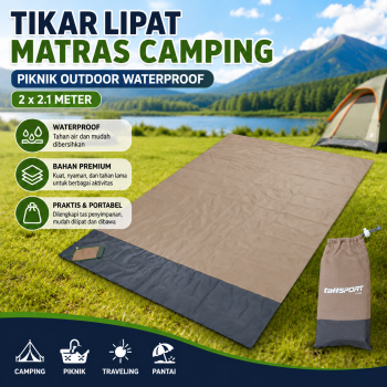 TaffSPORT Tikar Lipat Matras Camping Piknik Outdoor Waterproof Mat - FS-008