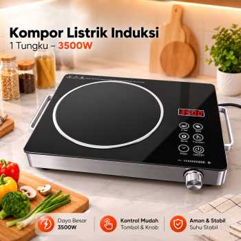 Heatora Kompor Listrik Induksi 1 Tungku Electric Stove 3500W - F2
