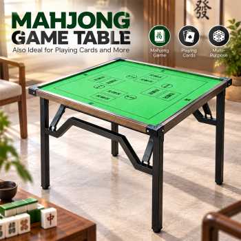 Gambar produk JS Meja Mahjong Portable Foldable Playing Multi Purpose 4 Players 75cm - 32BE