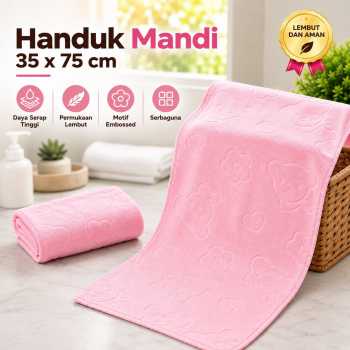 AYUBI Handuk Mandi Polyester Absorbent Quick Dry Bath Towel - U0754