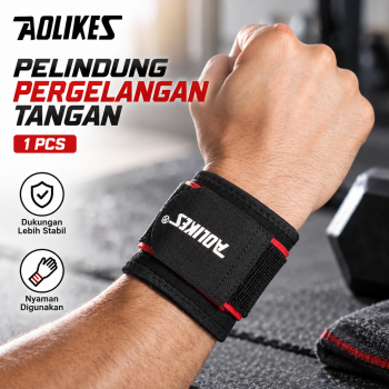 Gambar produk AOLIKES Pelindung Pergelangan Tangan Adjustable Wristband 1 PCS - A-7938