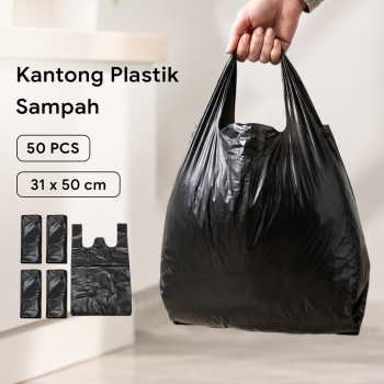 Gambar produk XIANJO Kantong Plastik Sampah Disposable Trash 2 Silk 31x50cm 50PCS - X130