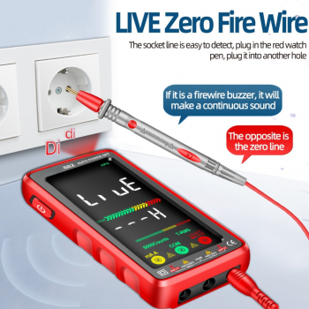 JUNEJOUR Digital Multimeter Large LCD Screen 6000 Count 2800mAh - 682