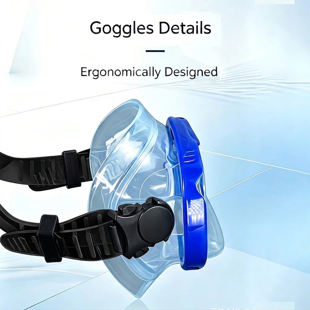 Gambar produk SUNDIVE Kacamata Selam Scuba Diving Snorkeling Tempered Glass Mask - M30 - 4