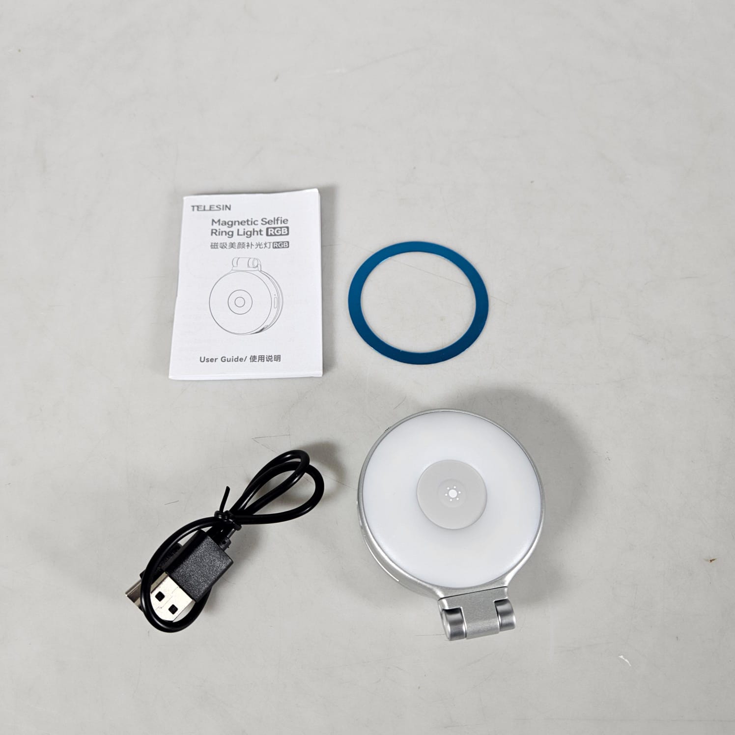 Gambar produk TELESIN Lampu Ring Light MagSafe 3in1 LED RGB 7000K 500mAh - P5-BGD-18 - 8