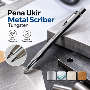 Gambar produk KNIFEZER Pena Ukir Metal Scriber Tungsten Carbide Tip