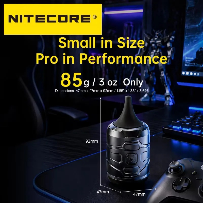 Gambar produk NITECORE Blower Pembersih Debu Elektrik 2in1 Vacuum 40000 RPM 3 kPa - BB Nano Wired - Kemasan