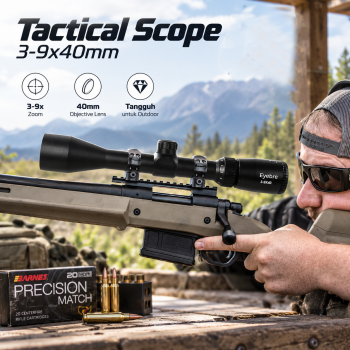 Eyebre Rifle Tactical Scope Hunting Adjustable Magnification 3-9x40mm - MC-1
