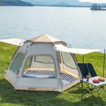 Gambar produk EVRICH Tenda Camping Lipat Otomatis 3-4 Orang Single Layer Waterproof - SH-550