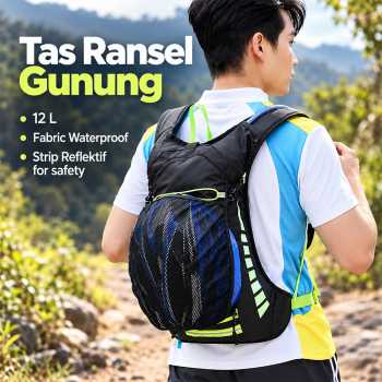 Gambar produk Vanaheimr Tas Ransel Gunung Hiking Sepeda Waterproof 12L - GC12