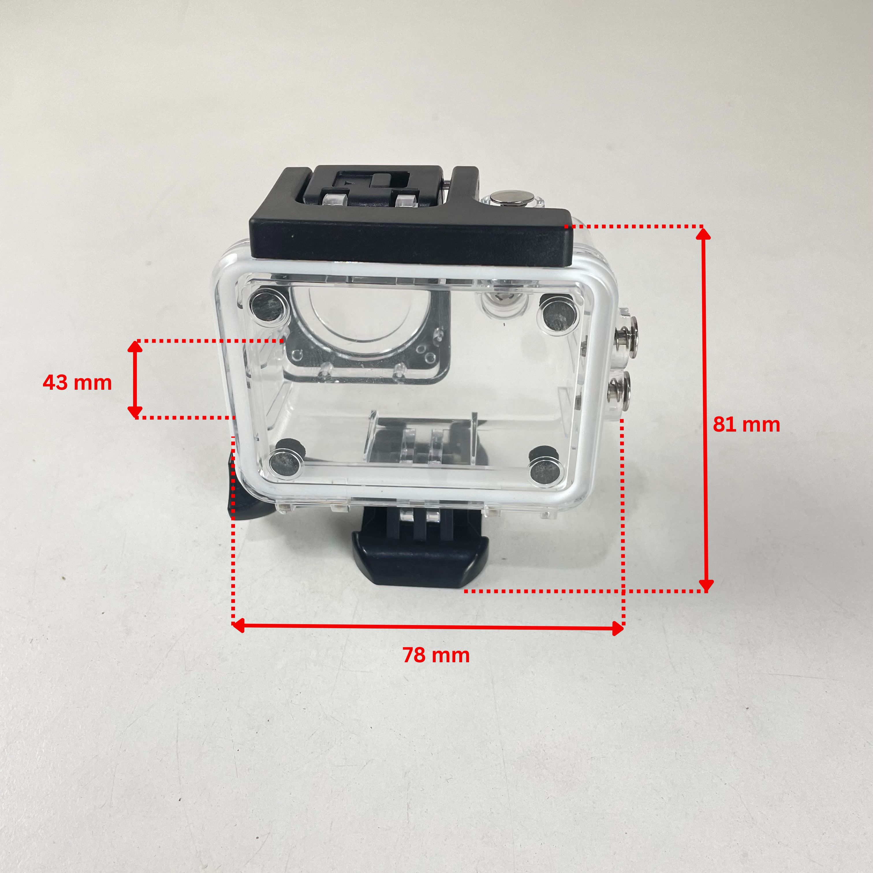 Gambar produk Dazzne Waterproof Case Housing Action Cam Flat Button for GoPro Hero 4 - DZ-307 - 8