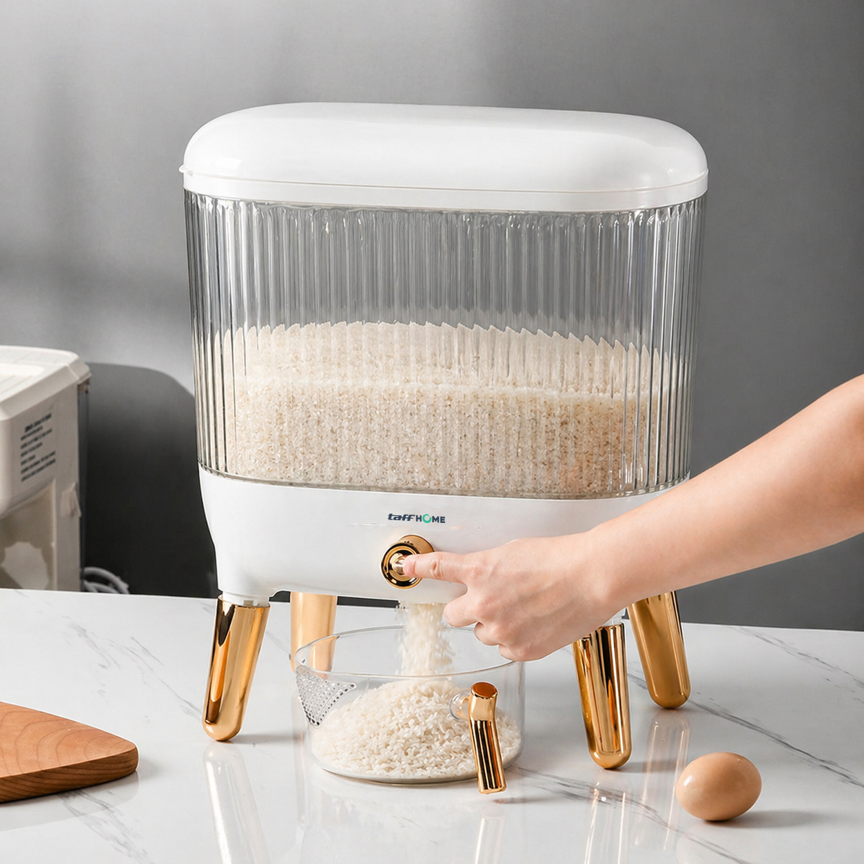Gambar produk TaffHOME Tempat Beras Dispenser Rice Box Container Insect Proof 10kg - DK32 - 1