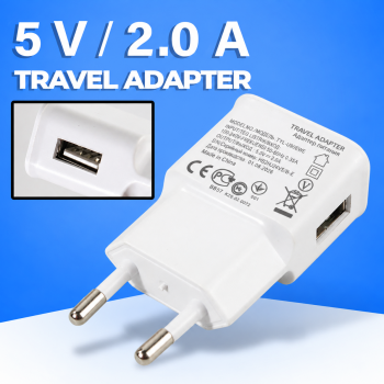 USBO Travel Adaptor USB Kepala Charger for Smartphone 5V 2A - U90EWE
