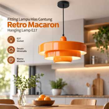 TaffLED Fitting Lampu Hias Gantung Retro Macaron Hanging Lamp E27 - LPL139