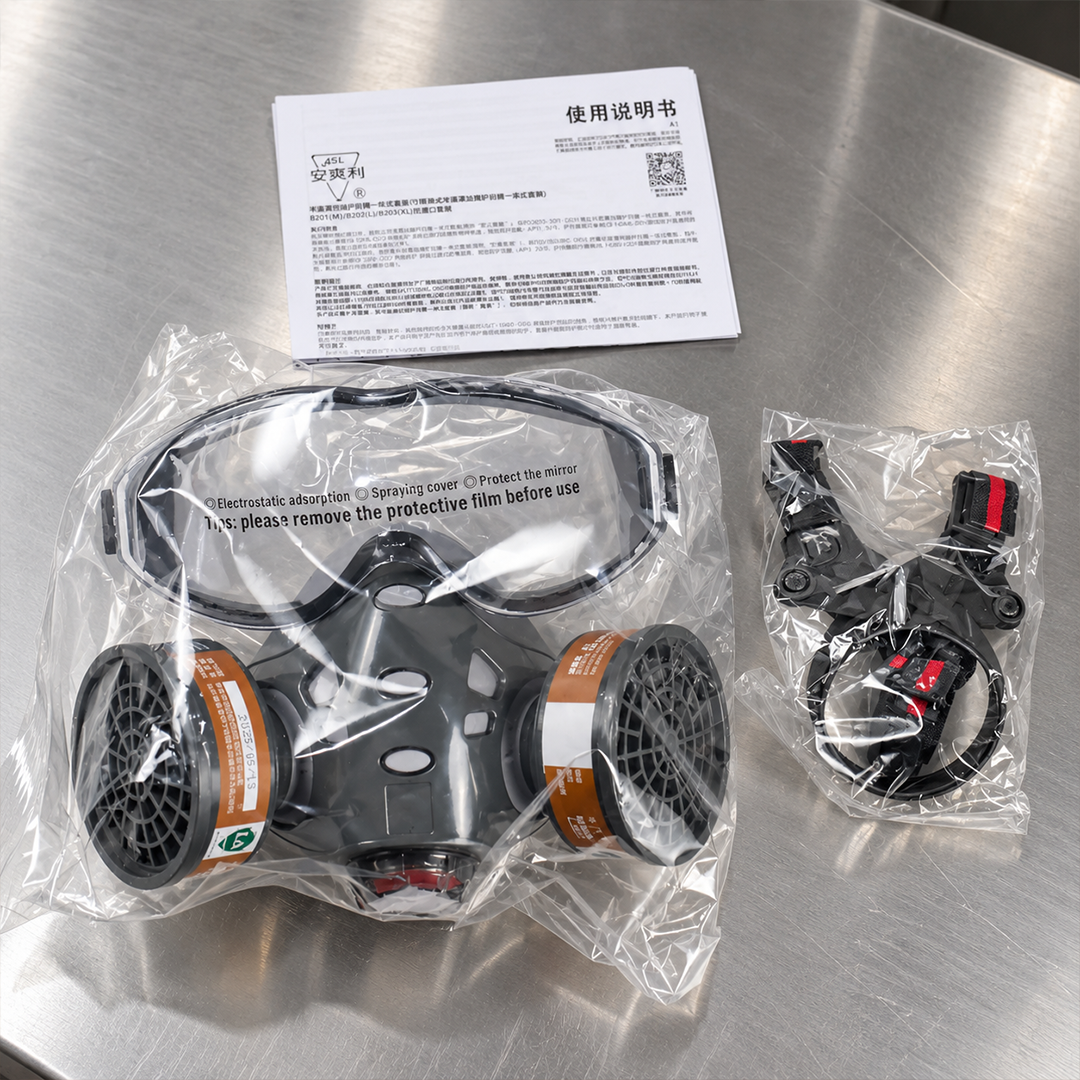 Gambar produk ASL Masker Gas Respirator Full Face with Activated Carbon Filter - 8201 - 8