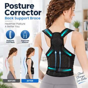 Gambar produk MUMI Alat Terapi Punggung Harness Korektor Postur Body Scoliosis M - T026