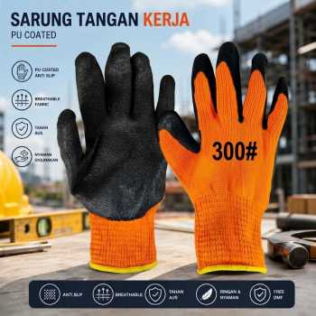 NMSafety Sarung Tangan Kerja Industrial PU Coated Safety Gloves - A320