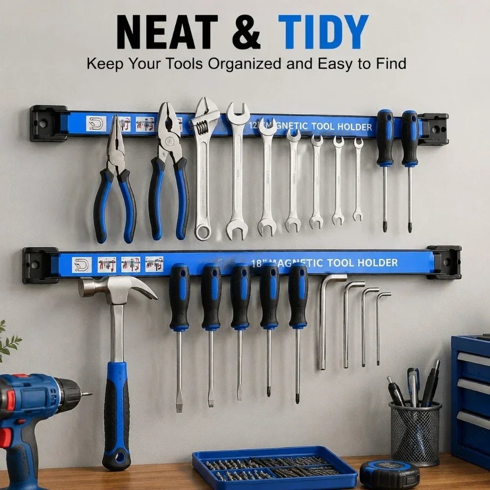 Gambar produk Damody Gantungan Magnet Perkakas Magnetic Tool Holder Wall Mounted 25cm - DP-100 - 1