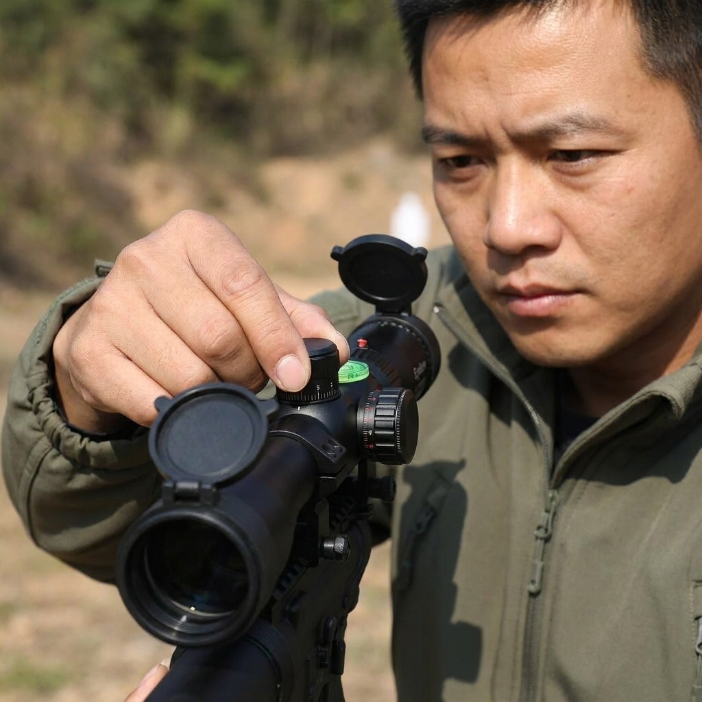 Gambar produk Eyebre Teropong Outdoor Scope Zoom Adjustable Reticle LED 3-9X 32mm - HK3-9X32AOE - 5