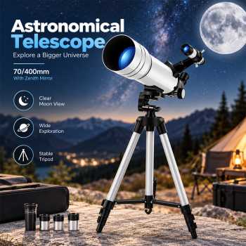 Gambar produk BORW Teropong Bintang Astronomical Telescope Barlow Lens 70/400mm - F40070M