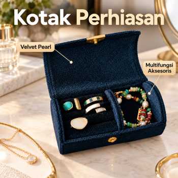 Ypki Kotak Perhiasan Aksesori Mini Jewelry Box Portable Velvet - PJ301