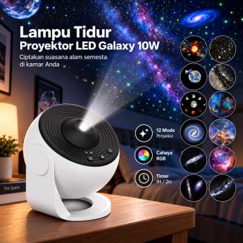 NLC Lampu Tidur Proyektor LED Galaxy with 12 HD Film Disk 10W - BL-DQY02