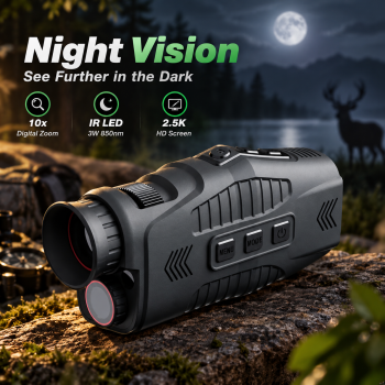 TaffSPORT Teropong Monokular Telescope Outdoor Night Vision 10x 2.5K - R11