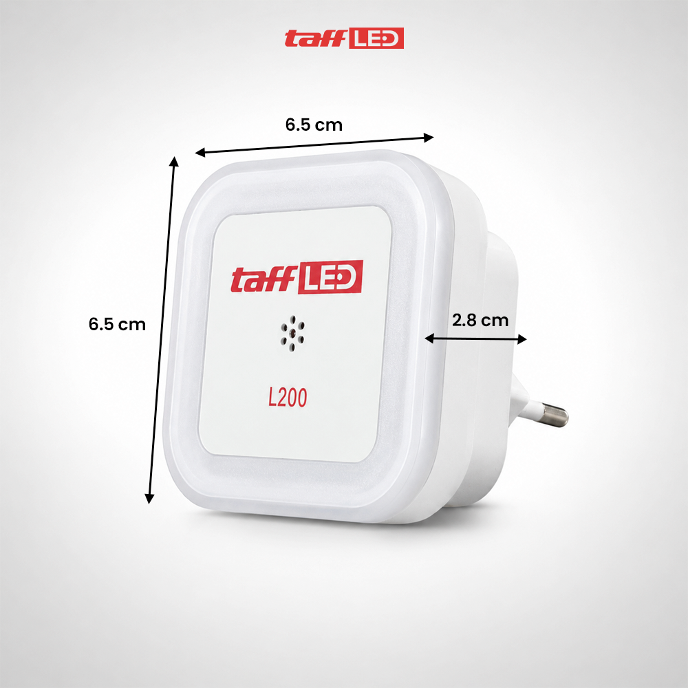 Gambar produk TaffLED Lampu Tidur Minimalis EU Plug Sensor Cahaya Warm White 0.5W - L200 - 8