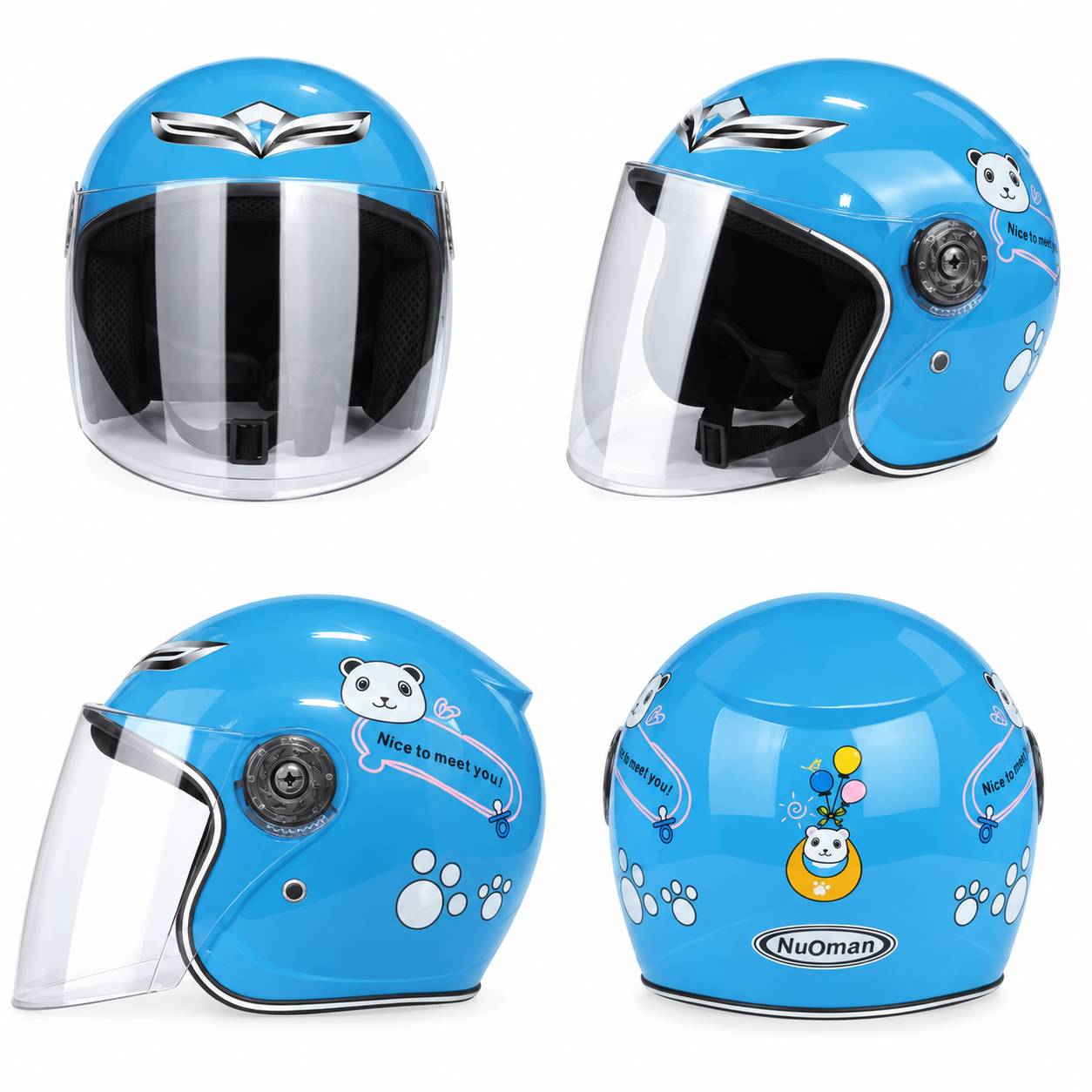 Gambar produk Nuoman Helm Sepeda Anak Half Face Sport Long Visor Kids Helmet - 523 - 5
