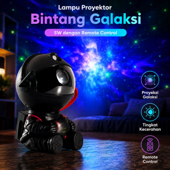 Gambar produk CHUBAN Lampu Proyektor Model Bintang Galaksi 5W with Remote Control - HR-F3