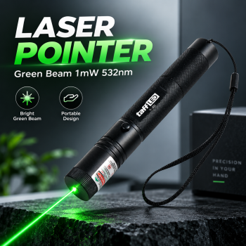 Gambar produk TaffLED Laser Pointer Green Beam 1mW 532nm with Baterai dan Charger - YL-301