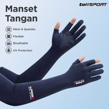 TaffSPORT Sarung Tangan Panjang Manset Sleeve Two Fingers Spandex - SP10
