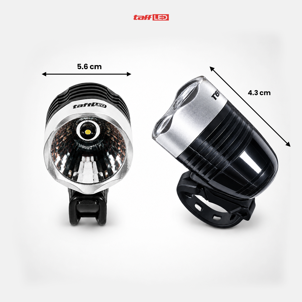 Gambar produk TaffLED Lampu Depan Sepeda LED XML-Q5 Waterproof CR2032 500 Lumens - ZHA14 - 7