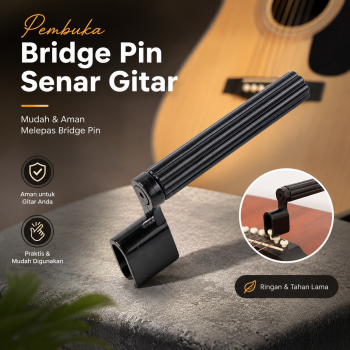 TaffSTUDIO Alat Pembuka Bridge Pin Senar Gitar - JF-102