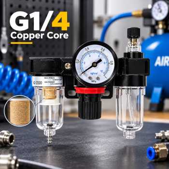 Gene Air Filter Regulator Lubricator Saringan Kompresor Udara G1/4 - AC2000
