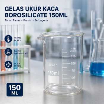 VYROX LITE Gelas Ukur Kaca Borosilicate Tahan Panas Kitchen Lab Kimia - GG-17