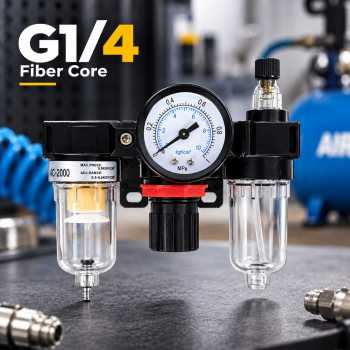 Gene Air Filter Regulator Lubricator Saringan Kompresor Udara G1/4 - AC2000