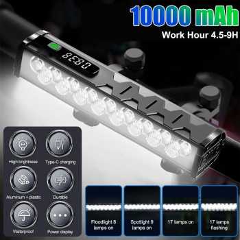 VASTFIRE Lampu Depan Sepeda LED Waterproof Rechargeable 20000 Lumens - W617