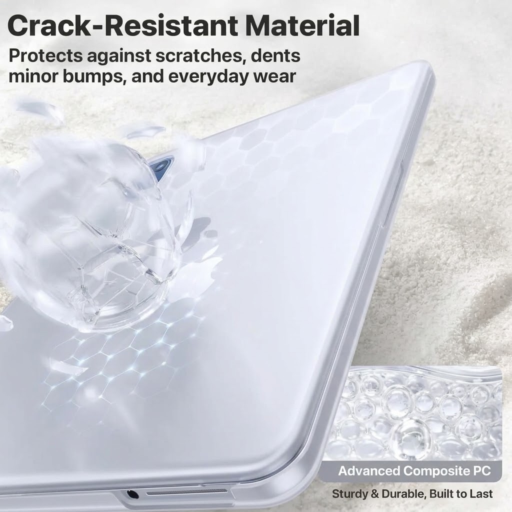 Gambar produk WCOVE Crystal Case Pelindung Laptop Cover MacBook Neo A18 13 Inch - A3404 - 5