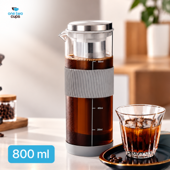 One Two Cups Teko Kopi Cold Brew Coffee Maker Filter Stainless 800ml - OD-15