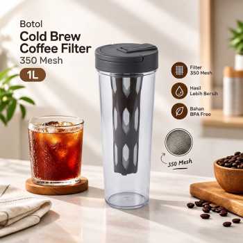 ZEL Botol Cold Brew Coffee Maker Filter 350 Mesh Hot and Cold 1L - OD-35